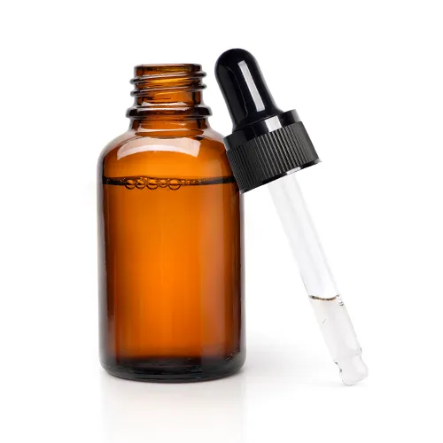 50ml Glass Dropper Bottle Amber Brown with Pipette Lid