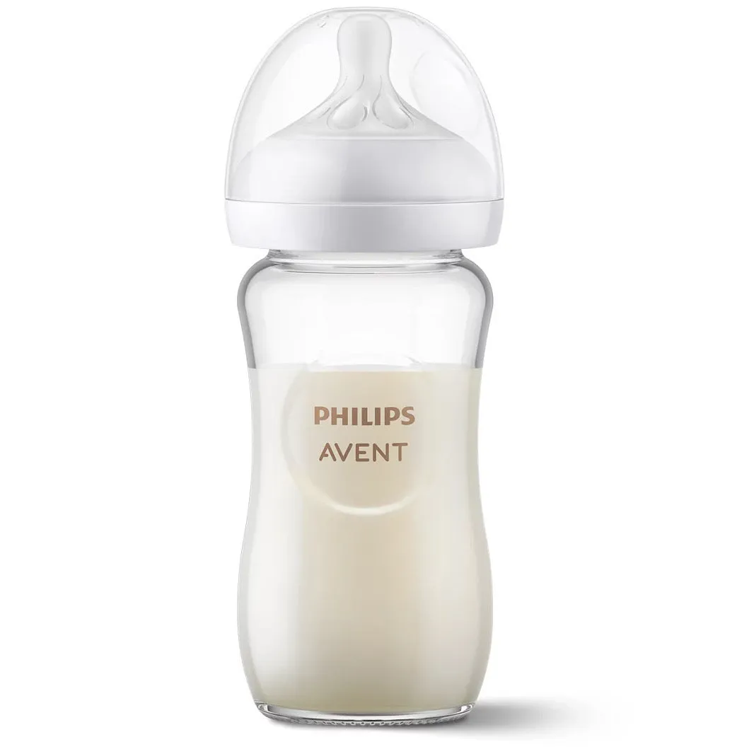 8 oz Glass Anti-Colic Baby Bottle [1-Pack]