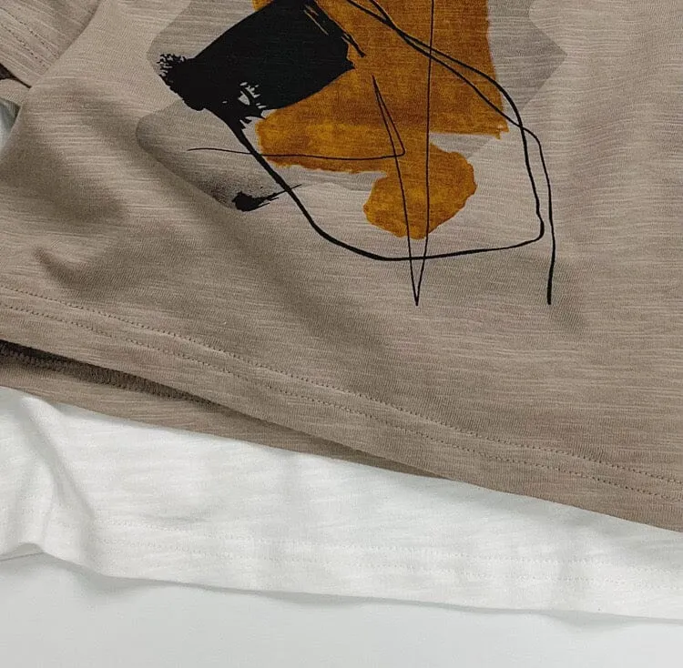 Abstract Art Casual Summer Tee