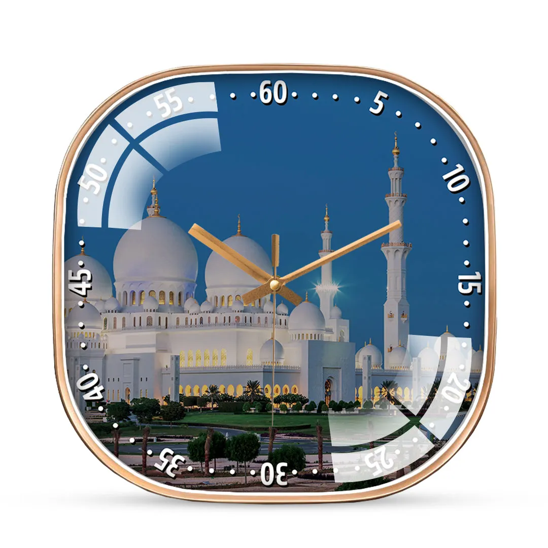 Abu Dhabi with garden View Wall clock