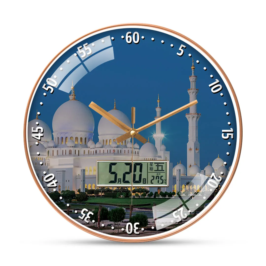 Abu Dhabi with garden View Wall clock
