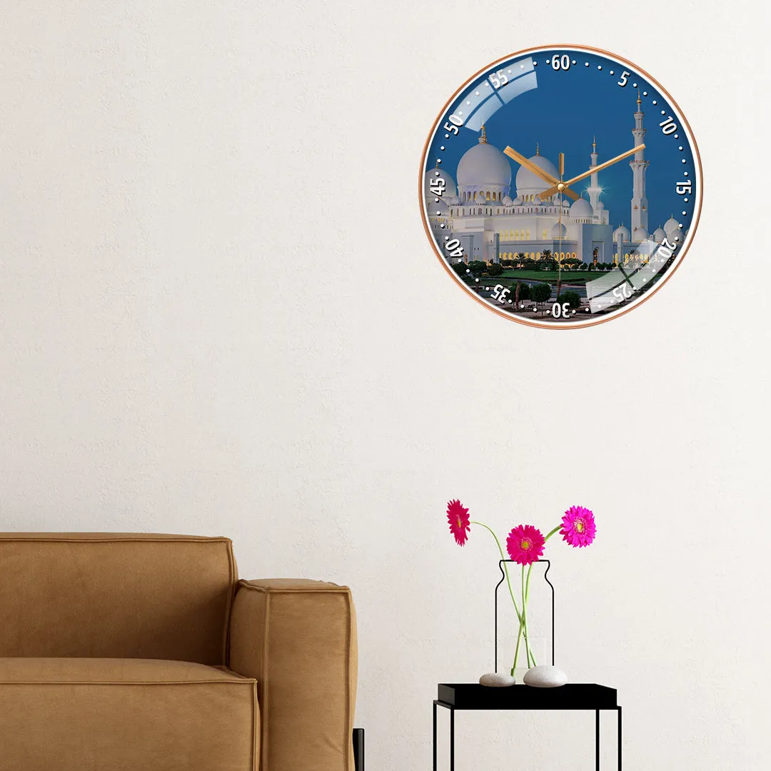 Abu Dhabi with garden View Wall clock