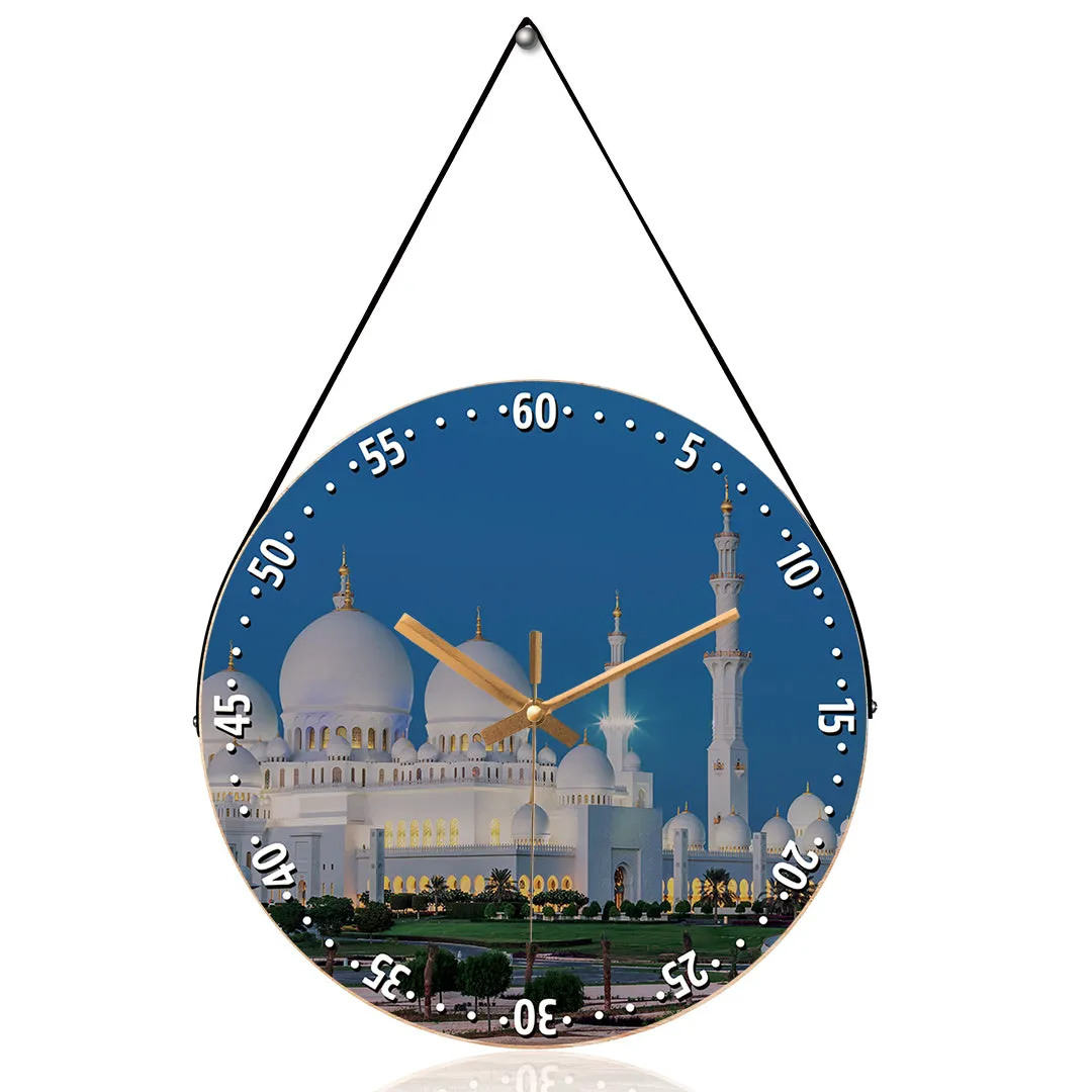 Abu Dhabi with garden View Wall clock