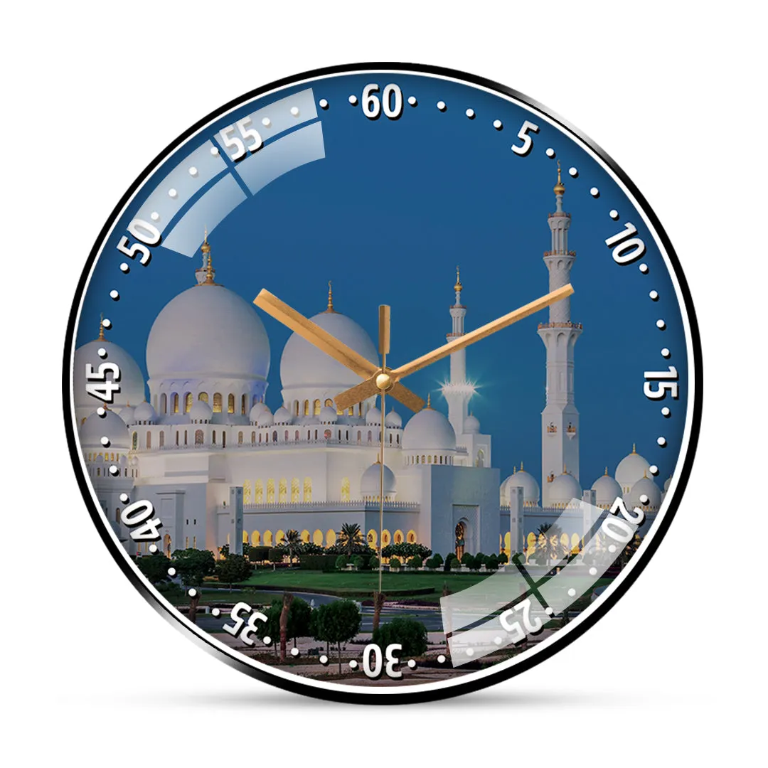 Abu Dhabi with garden View Wall clock