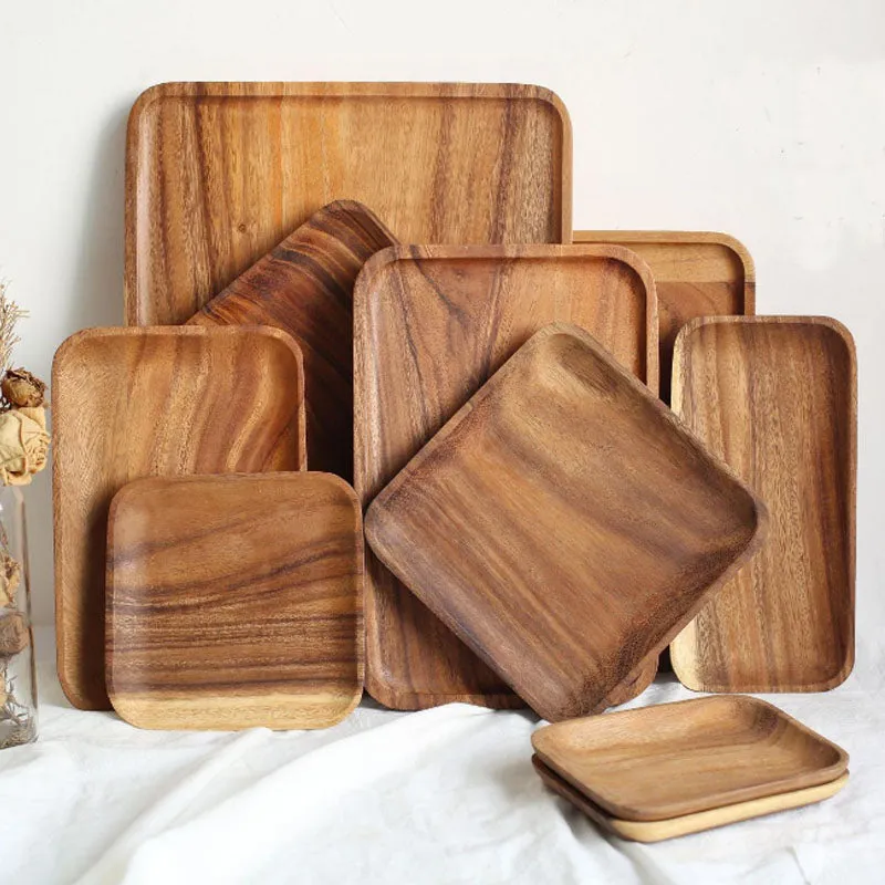 Acacia Wood Serving Trays