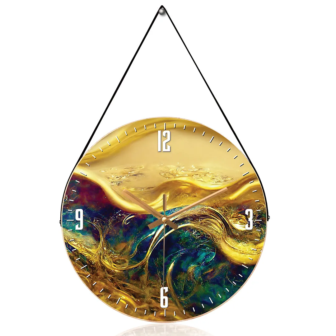 Acrylic abstract wall clock