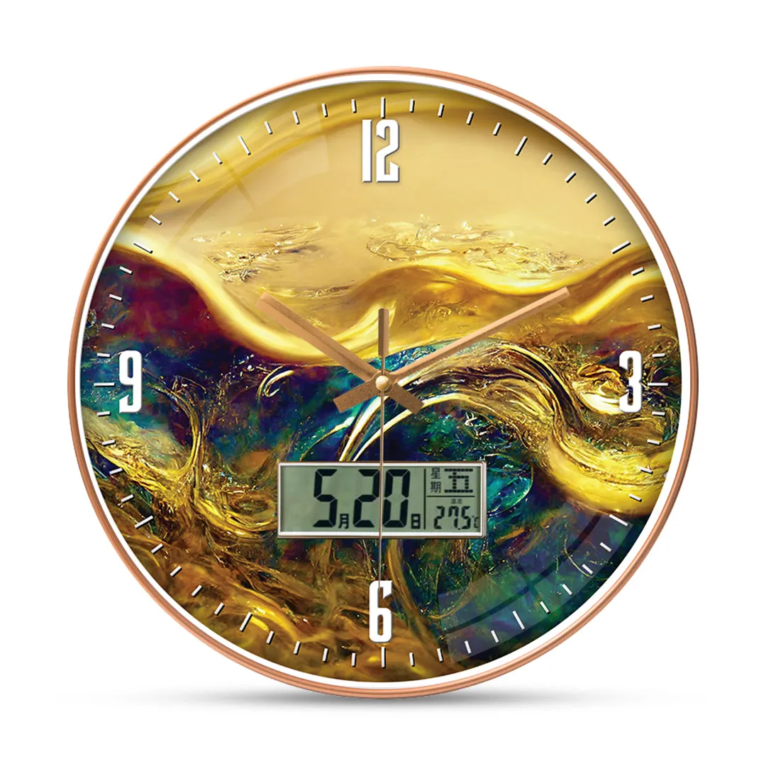 Acrylic abstract wall clock