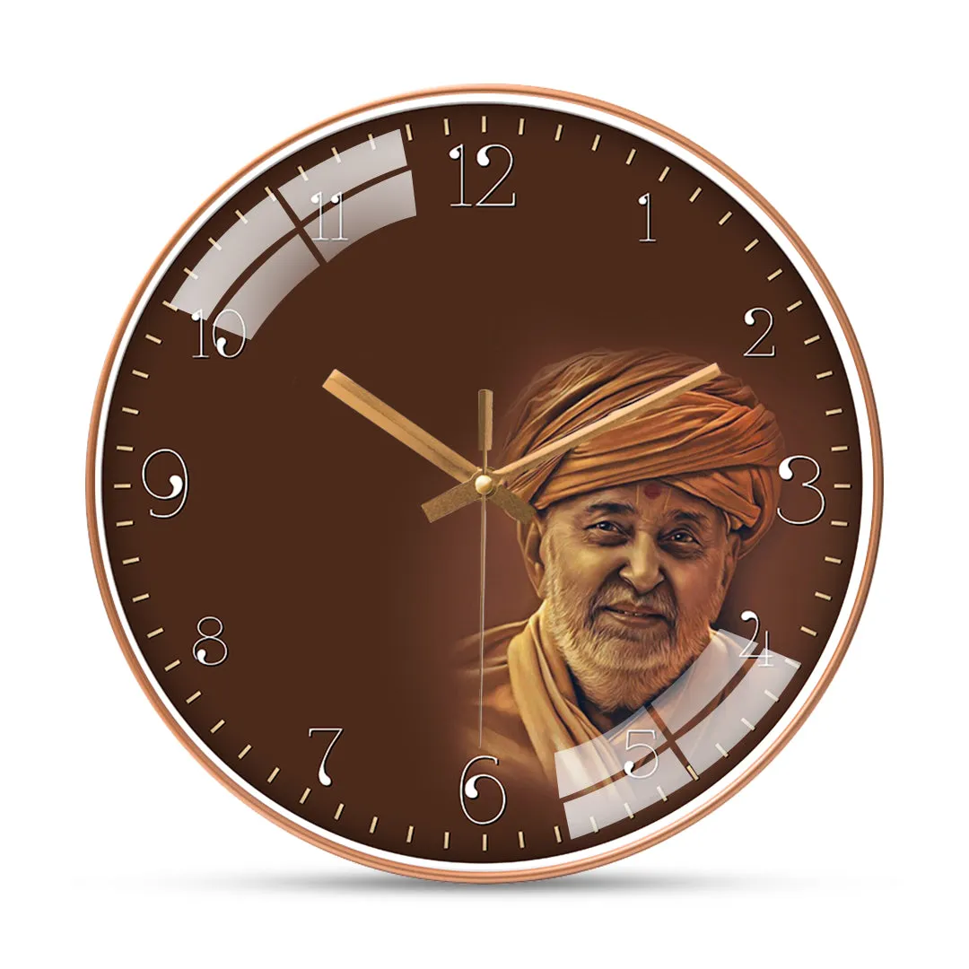 Adorable pramukh swami wall clock