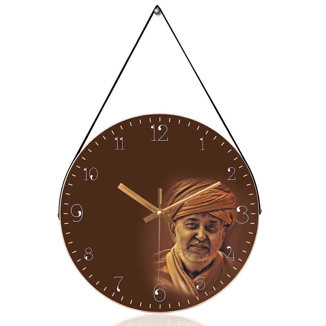 Adorable pramukh swami wall clock