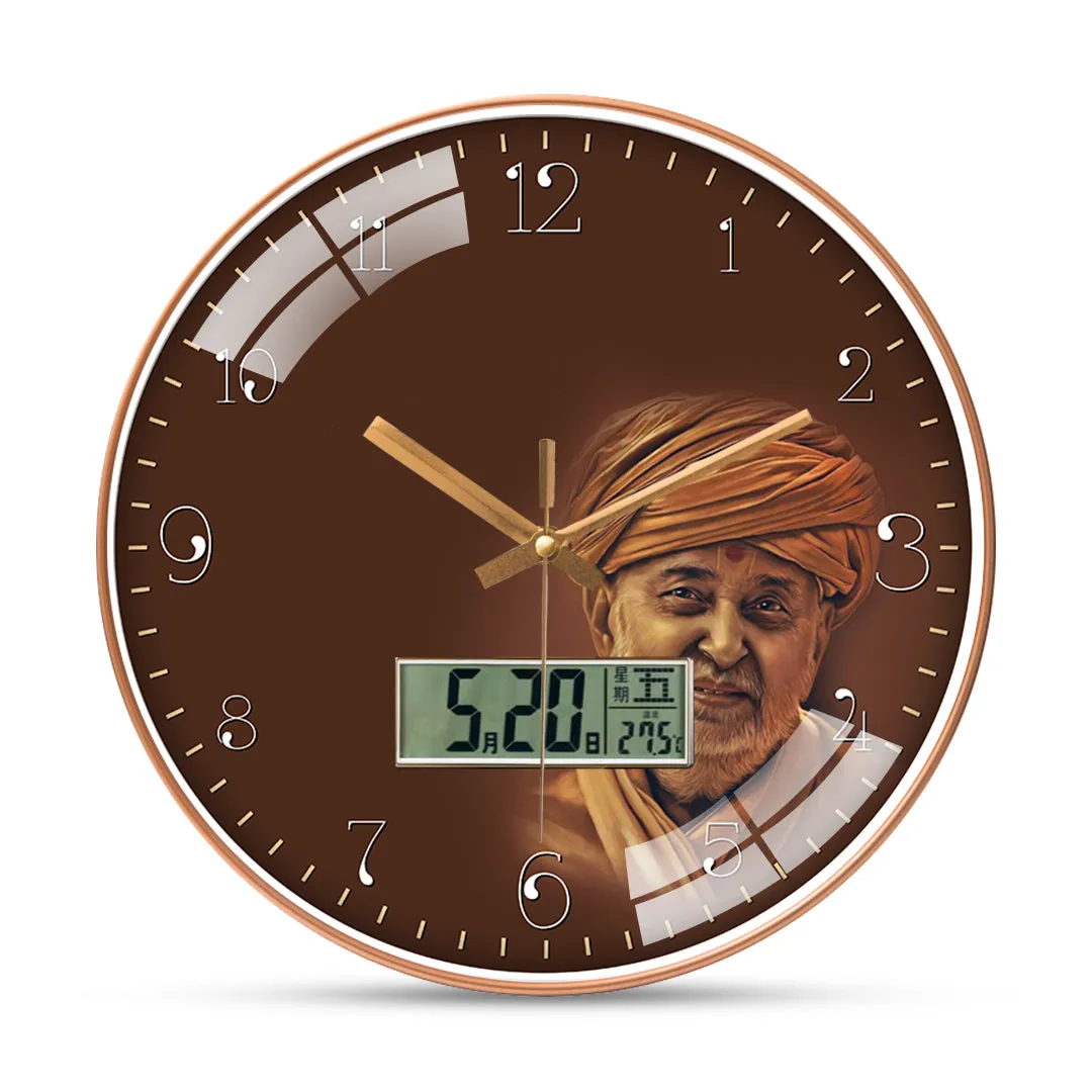 Adorable pramukh swami wall clock