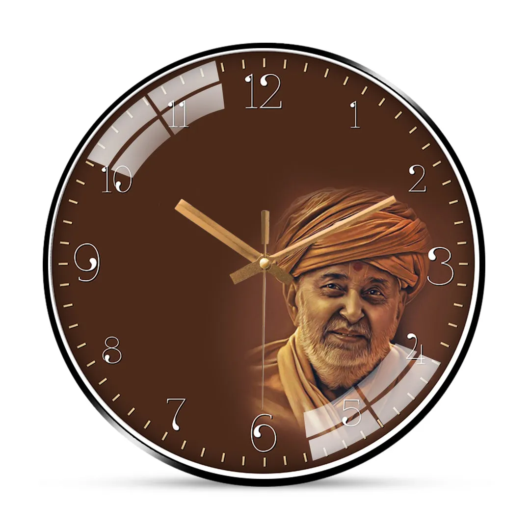 Adorable pramukh swami wall clock