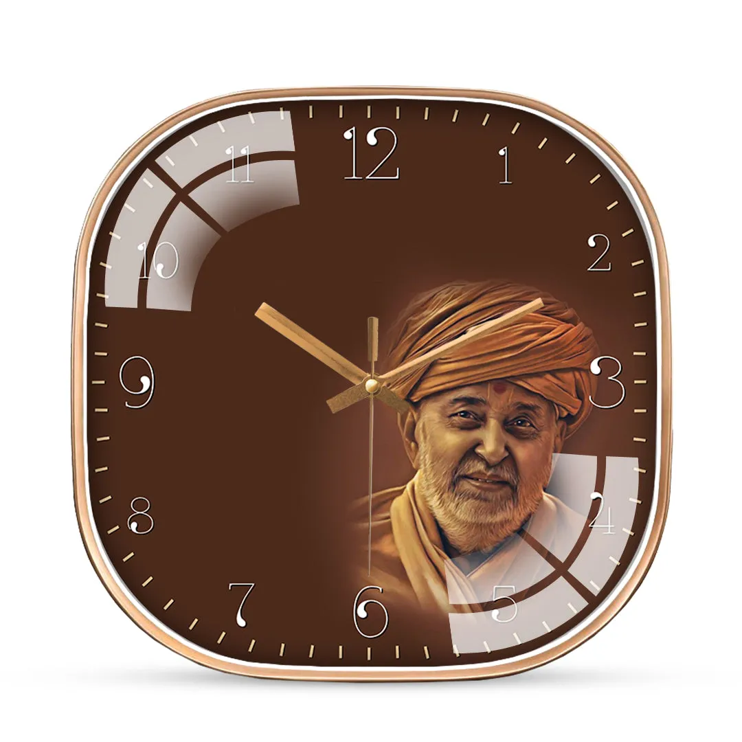 Adorable pramukh swami wall clock