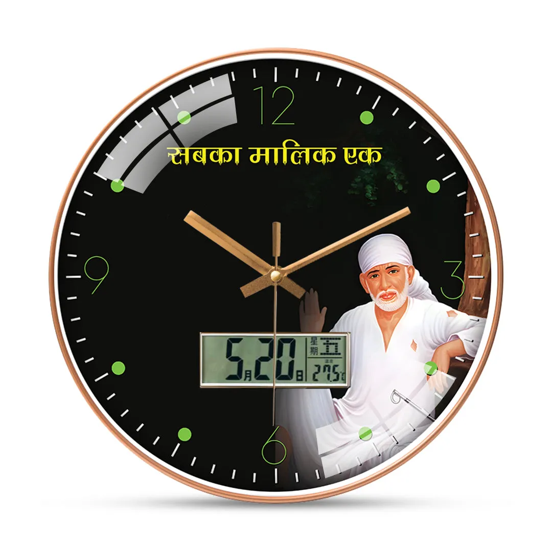 Adorable saibaba wall clock