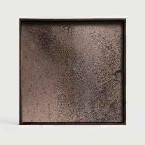 Aged Mirror Tray Large