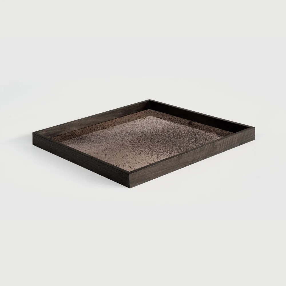 Aged Mirror Tray Large