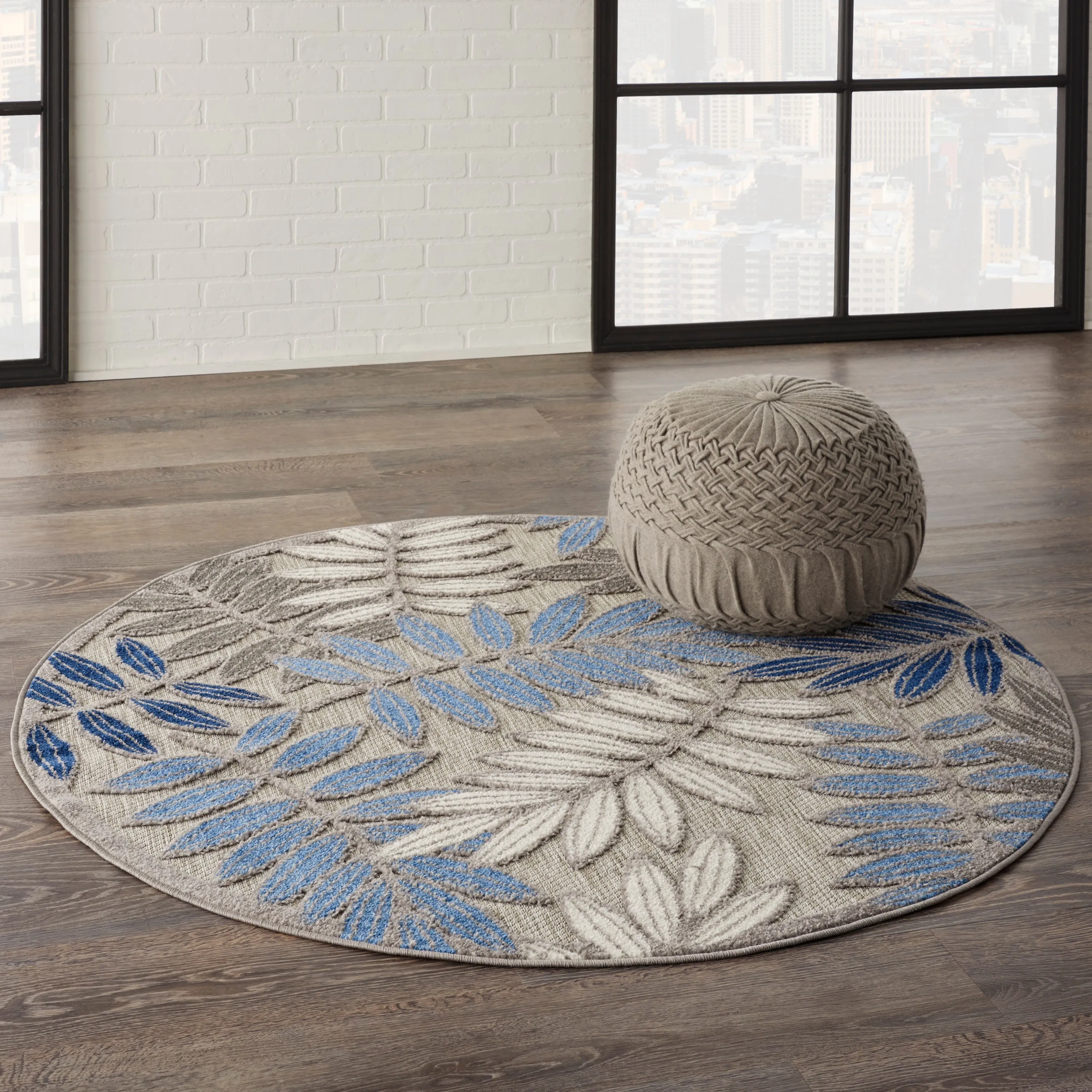 Aloha Grey/Blue Rug