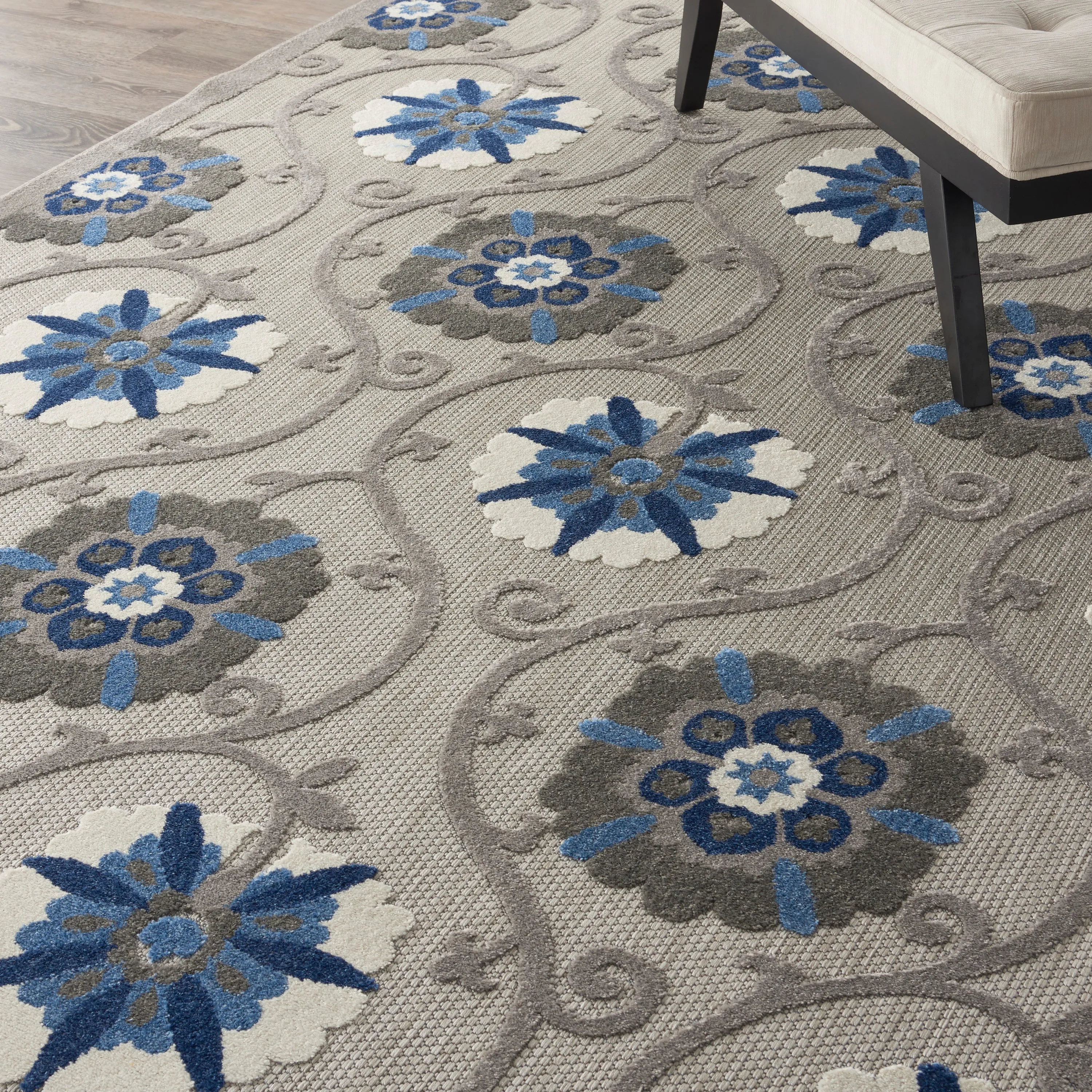 Aloha Grey/Blue Rug
