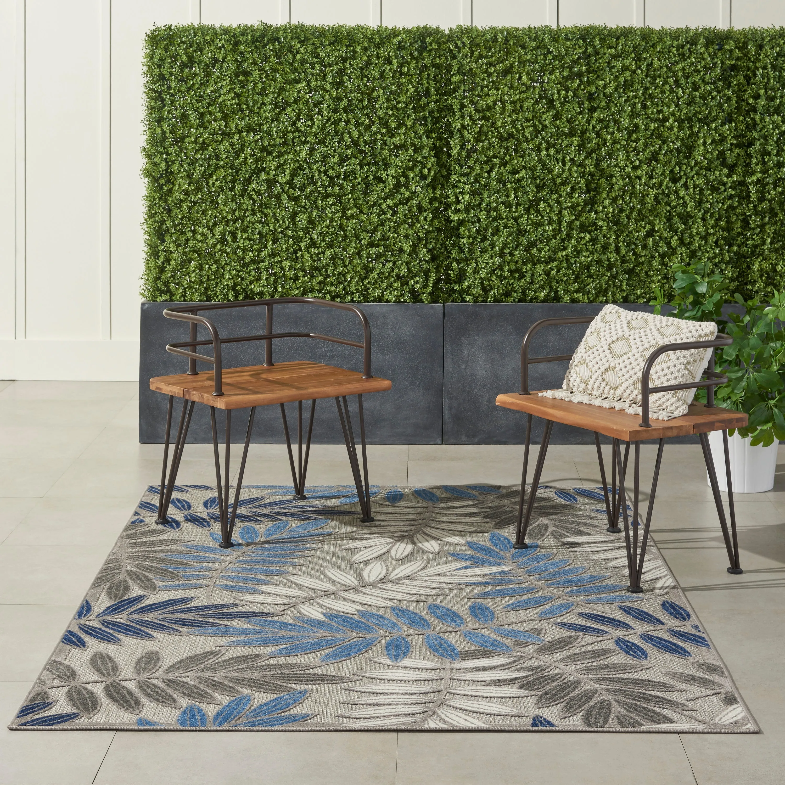 Aloha Grey/Blue Rug