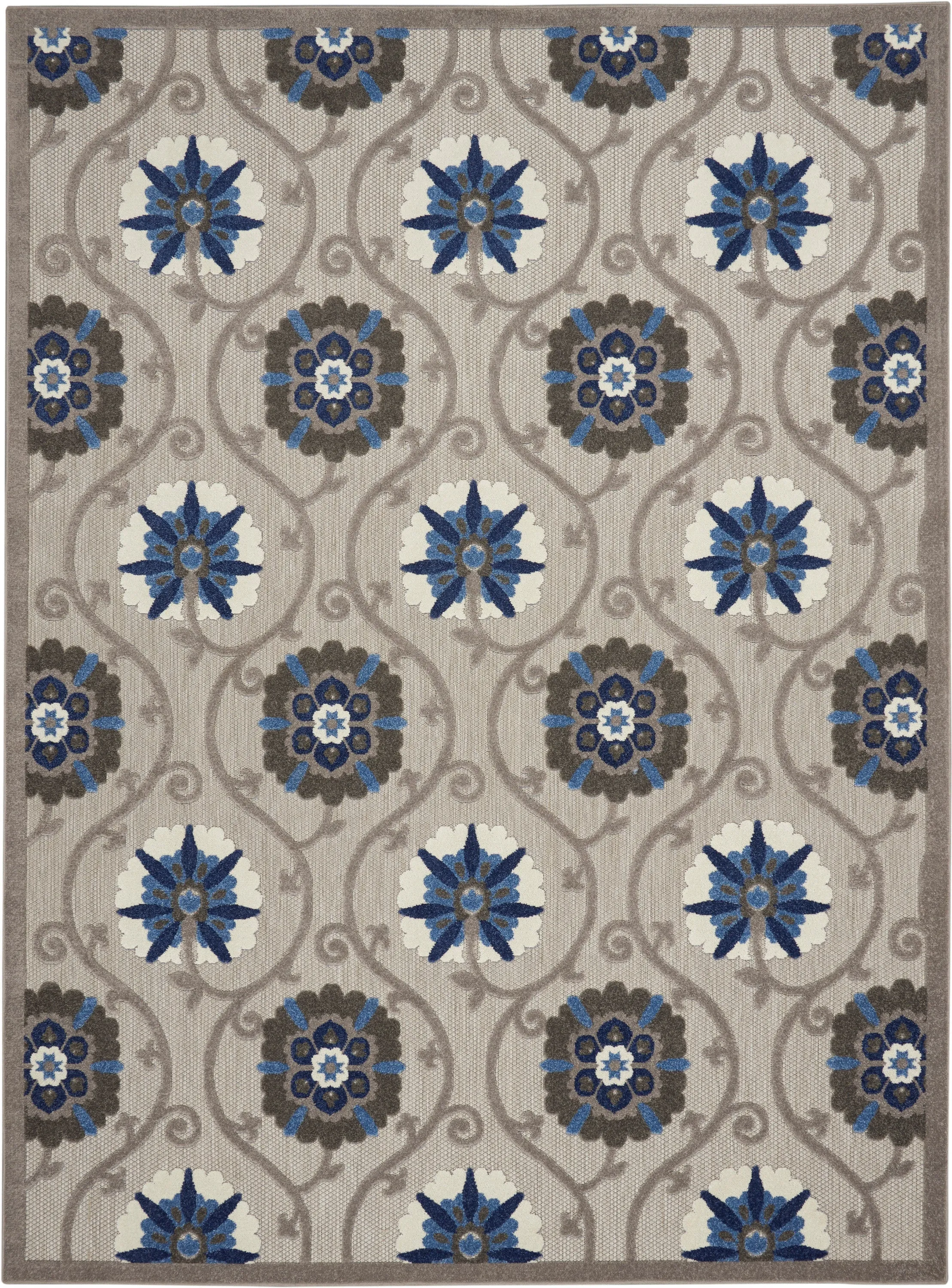 Aloha Grey/Blue Rug