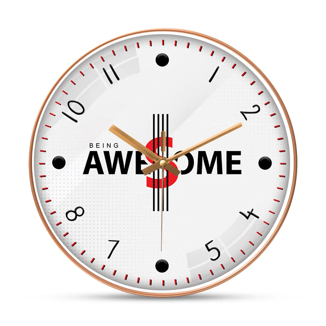 Awesome motivational wall clock