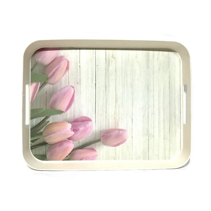 Bamboo Fibre Serving Tray 40 X 31 CM