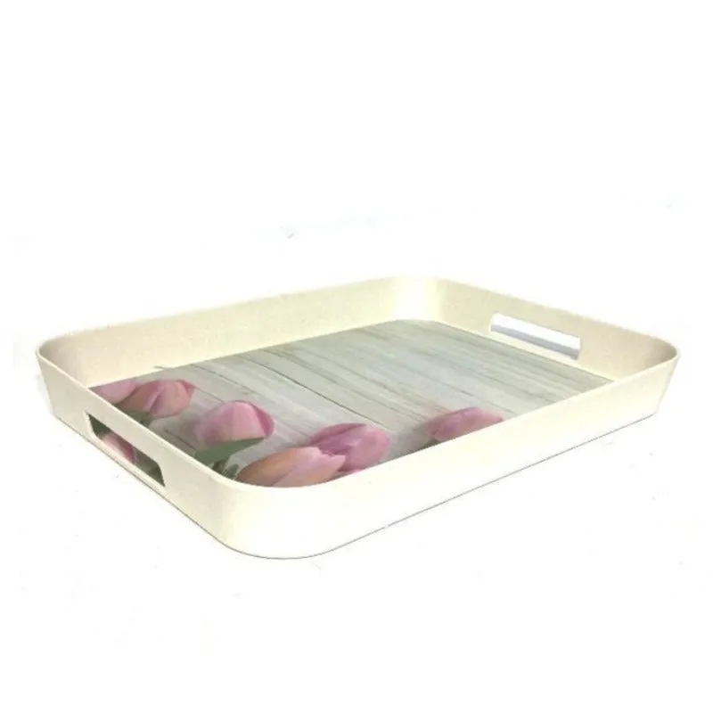 Bamboo Fibre Serving Tray 40 X 31 CM