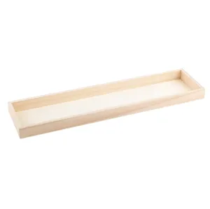 Bamboo Kitchen Serving Tray 17x4x1 Inches Eco Friendly Wooden Serving Trays Cheese And Charcuterie Board 8 Pack