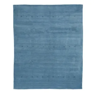 Blue Solid Indo Gabbeh Rug - 8'3" x 10'2"
