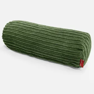 Bolster Scatter Cushion Cover 20 x 55cm - Cord Forest Green