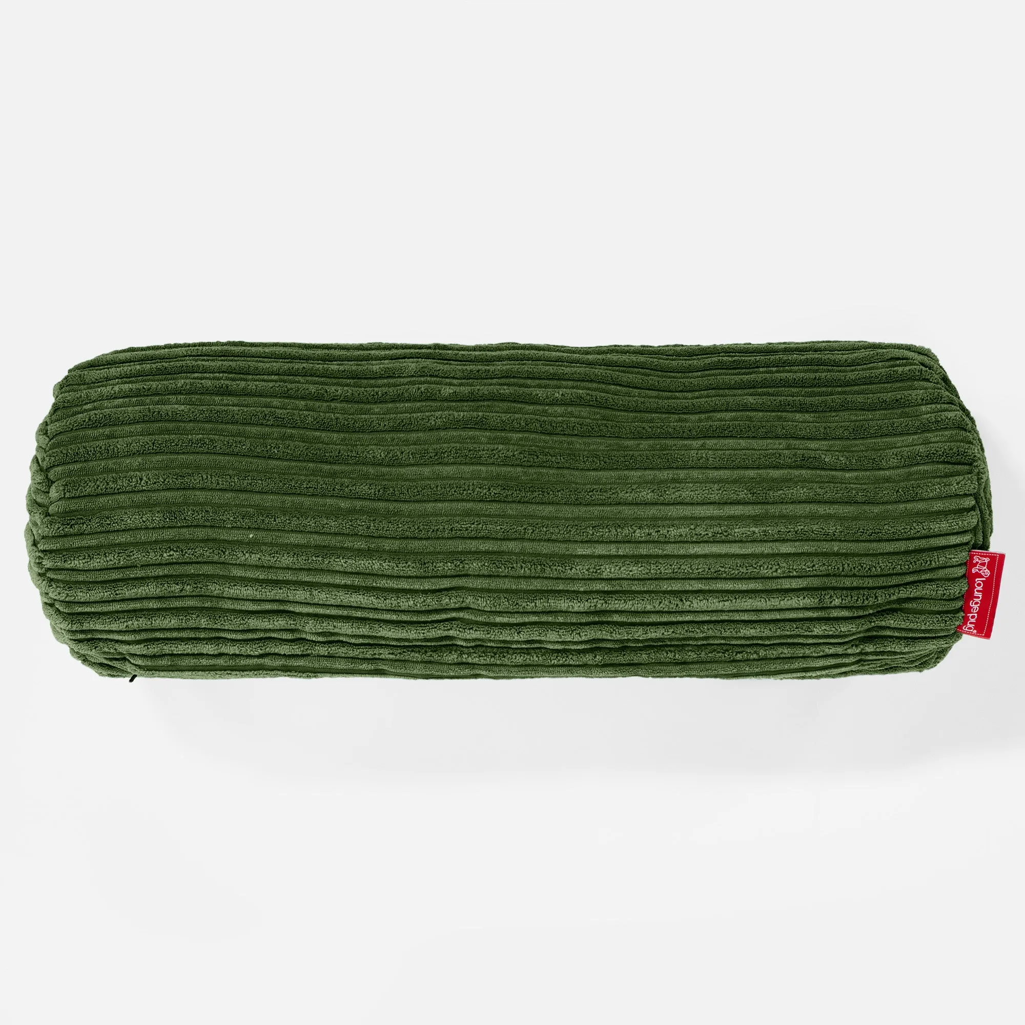 Bolster Scatter Cushion Cover 20 x 55cm - Cord Forest Green