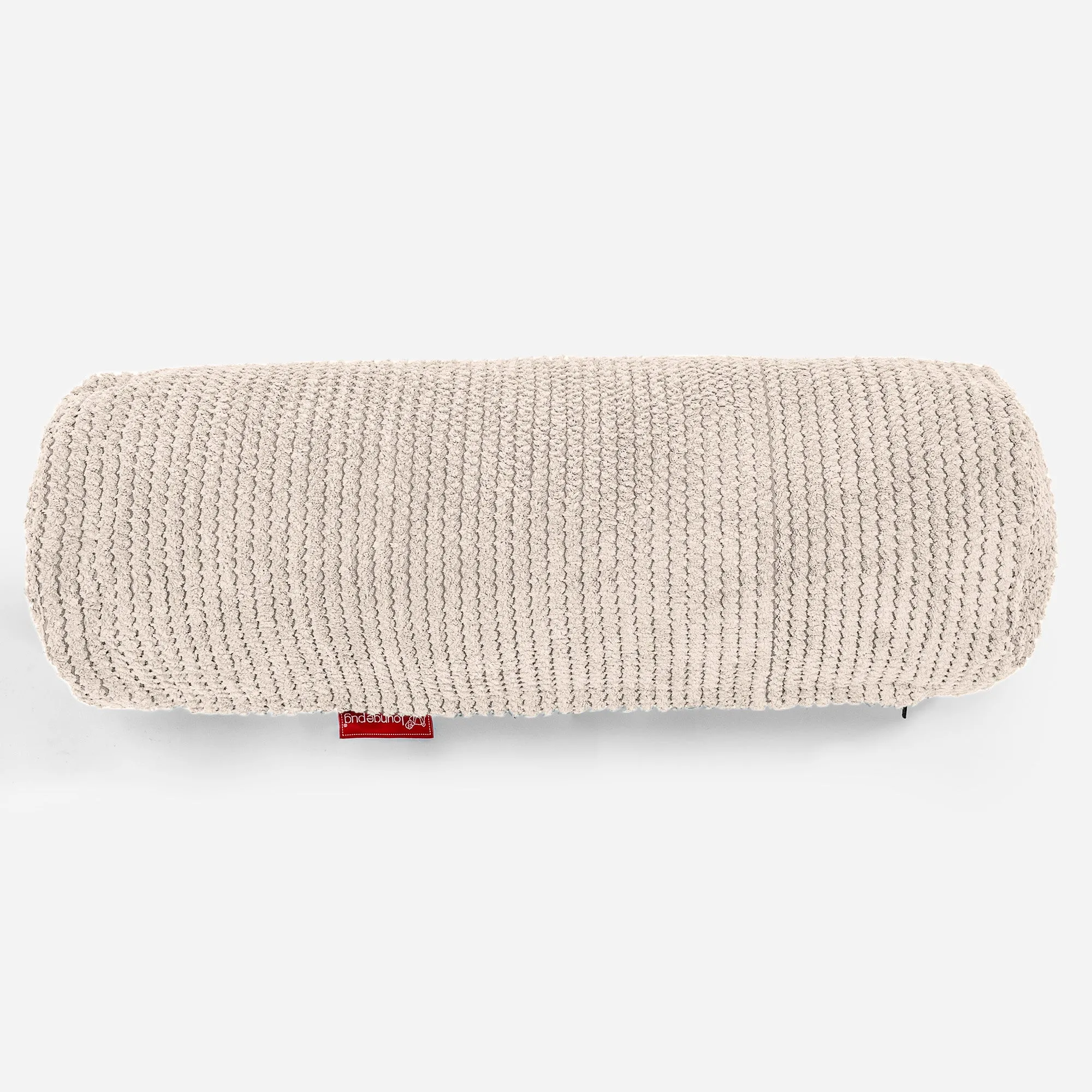 Bolster Scatter Cushion Cover 20 x 55cm - Pom Pom Ivory