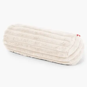 Bolster Scatter Cushion Cover 20 x 55cm - Ultra Plush Cord Cream