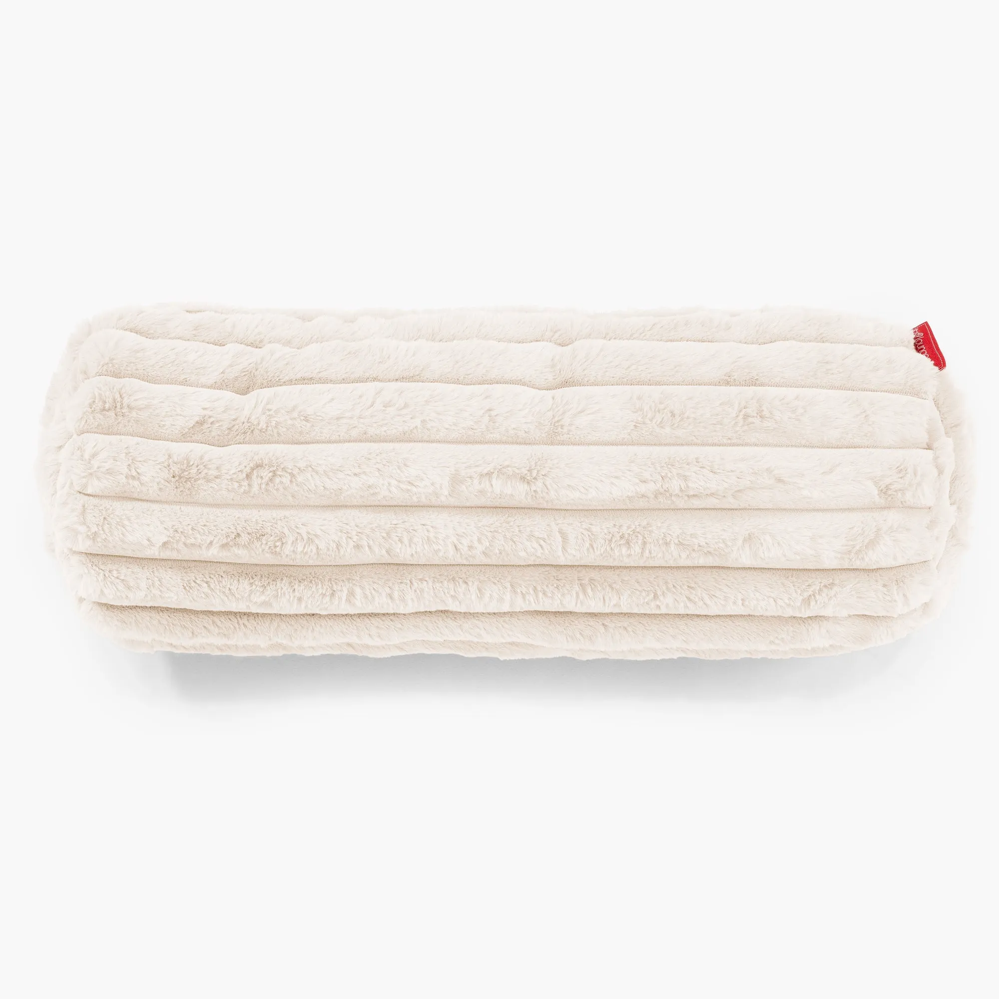 Bolster Scatter Cushion Cover 20 x 55cm - Ultra Plush Cord Cream