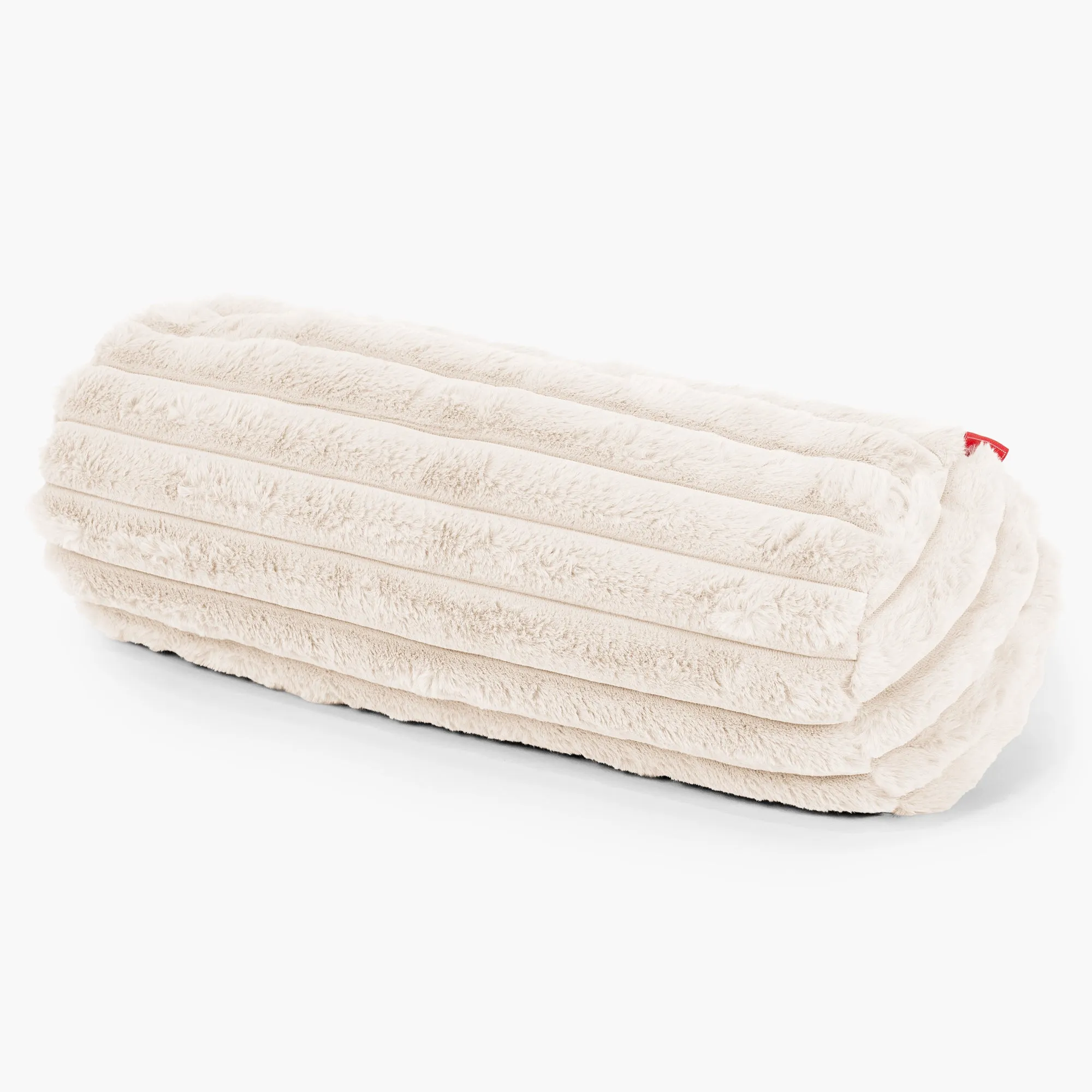 Bolster Scatter Cushion Cover 20 x 55cm - Ultra Plush Cord Cream