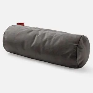 Bolster Throw Pillow Cover 20 x 55cm - Velvet Graphite Grey