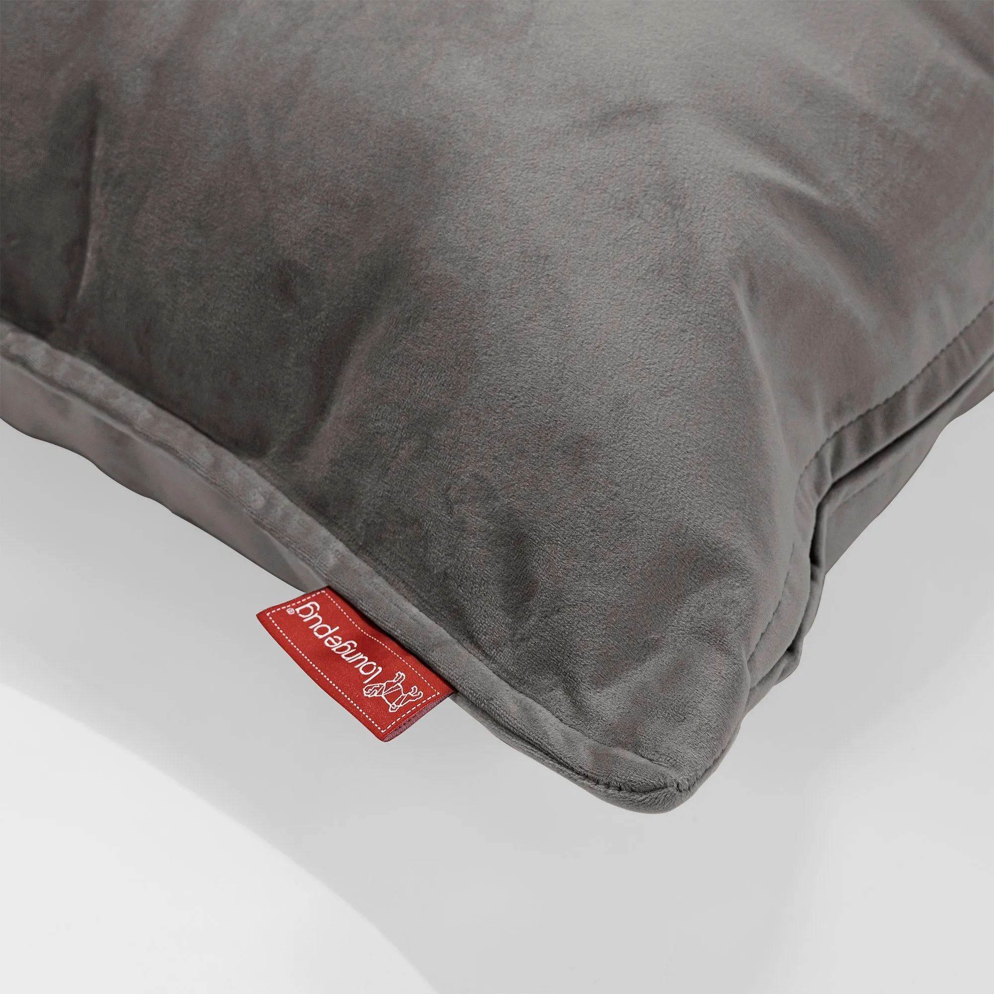 Bolster Throw Pillow Cover 20 x 55cm - Velvet Graphite Grey