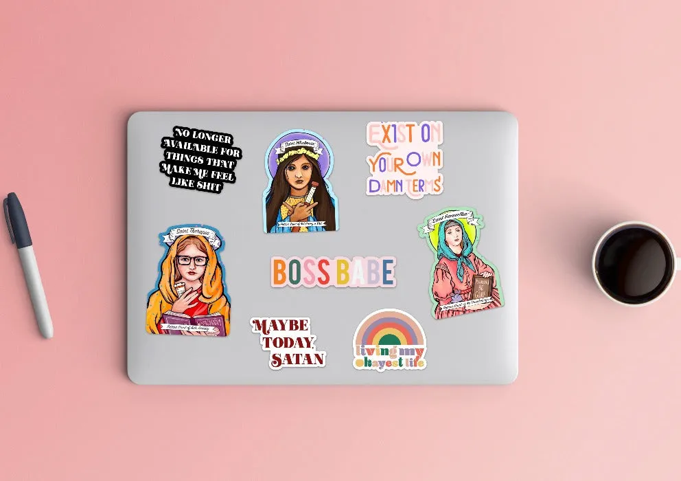 Boss Babe Text Sticker