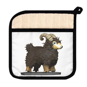 Brown Sheep Pot Holder with Pocket