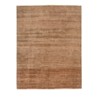 Brown Solid Indo Savannah Rug - 7'10" x 10'1"