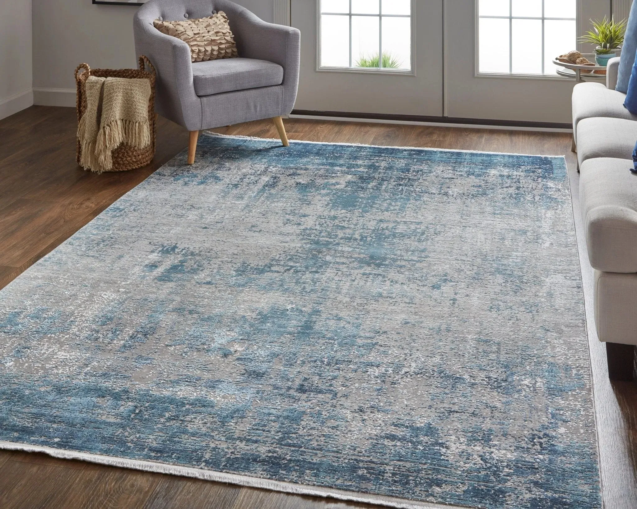 Cadiz 86639FWF Blue/Grey Rug
