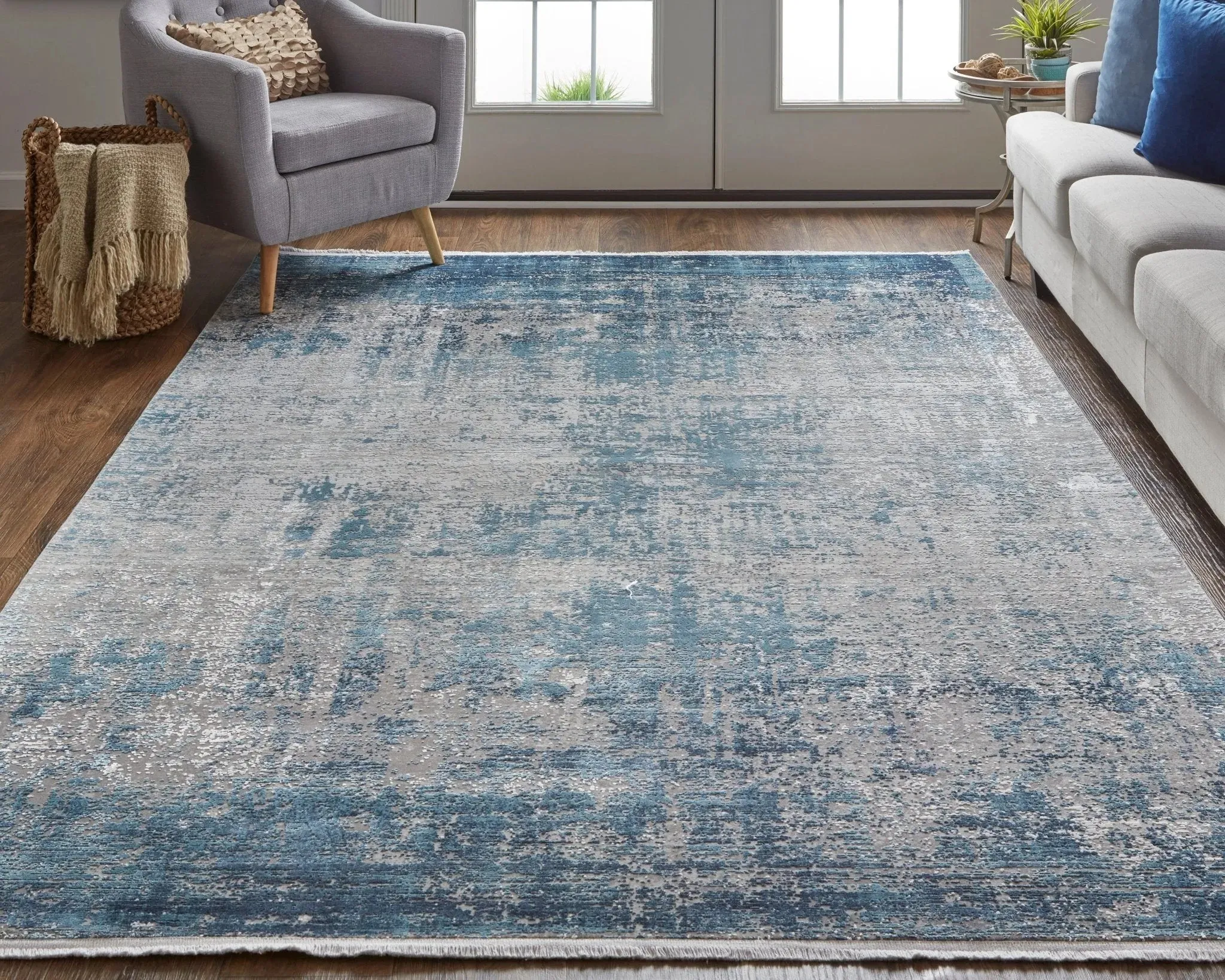 Cadiz 86639FWF Blue/Grey Rug