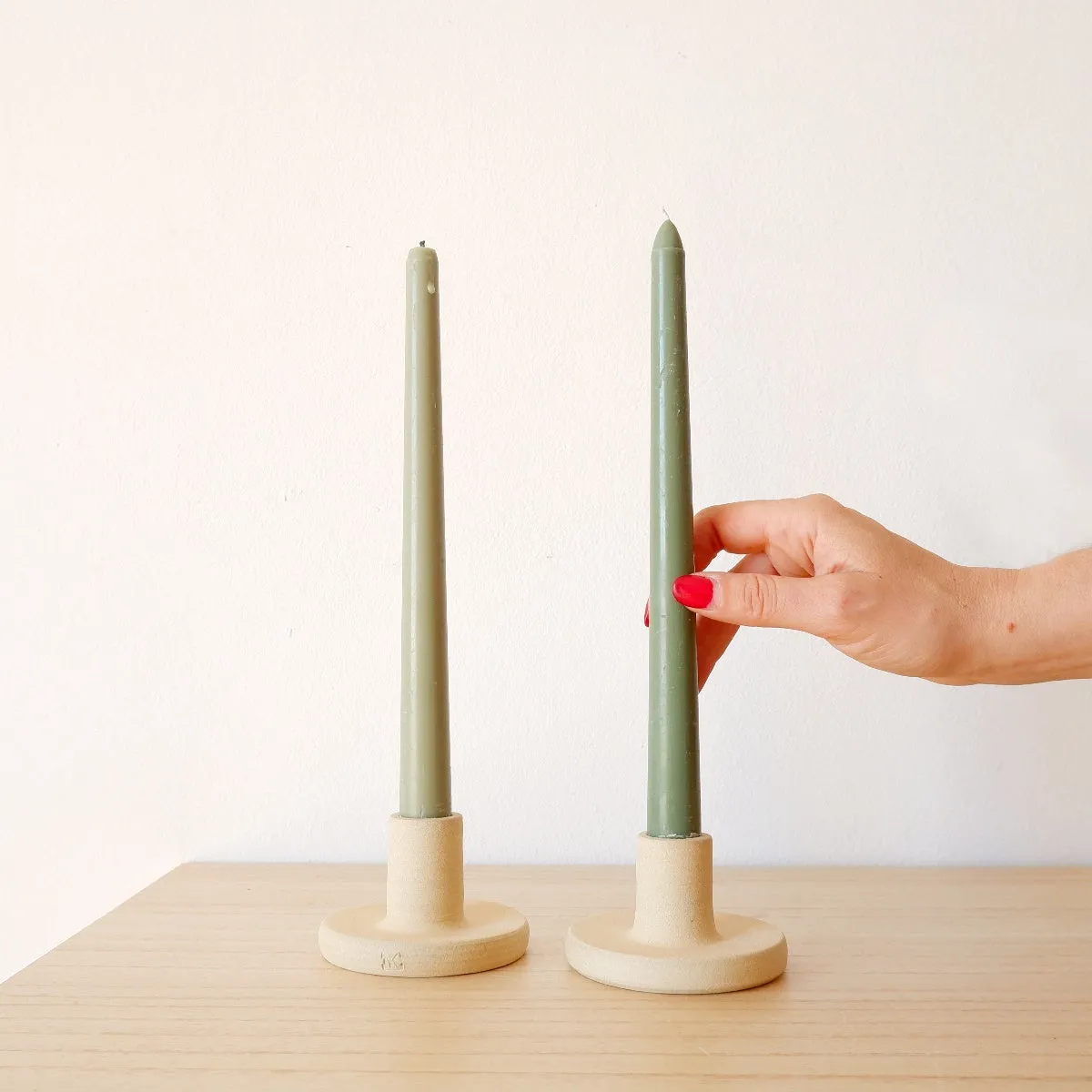 Candle Holder - Cream