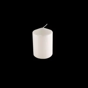 CANDLE WHITE D7 X H10cm