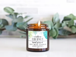 Caribbean Coconut Hand Poured Candle