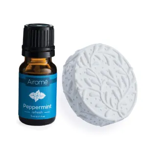 Ceramic Essential Oil Diffuser for Car   Peppermint Essential Oil, Vineyard