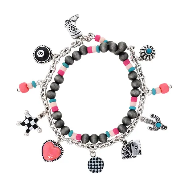 Charming Details Western Fashion Charm Bracelet