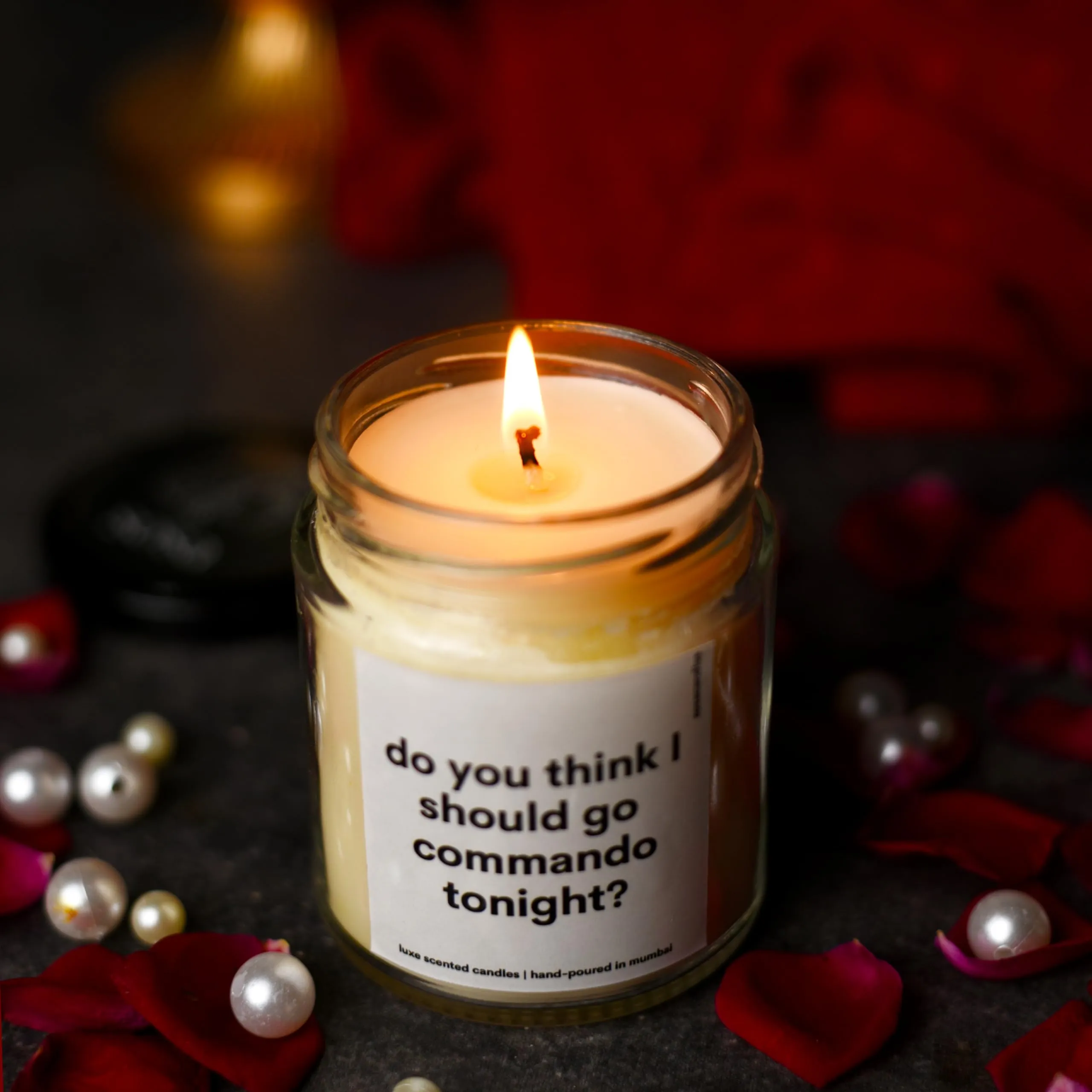 Commando Tonight - Highly Scented Aroma Candles for Bedroom Decor | Valentine Gift for Girlfriend Boyfriend | Scented Candles for Bedroom Decoration | Girlfriend Boyfriend Gifts | Couple Gifts- 40hrs