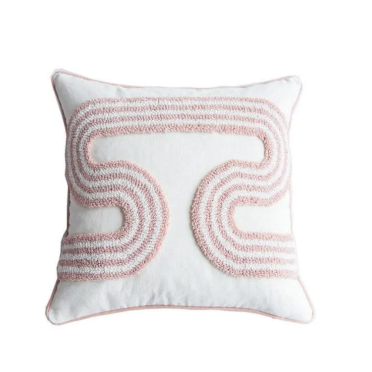 Cotton Candy Plush Scatter Cushion | S-Shaped