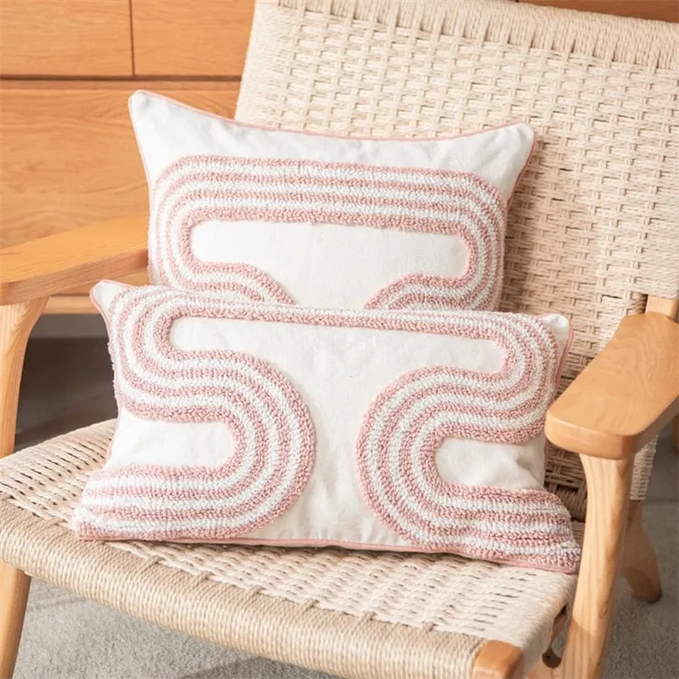 Cotton Candy Plush Scatter Cushion | S-Shaped