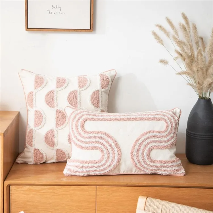Cotton Candy Plush Scatter Cushion | Semicircle